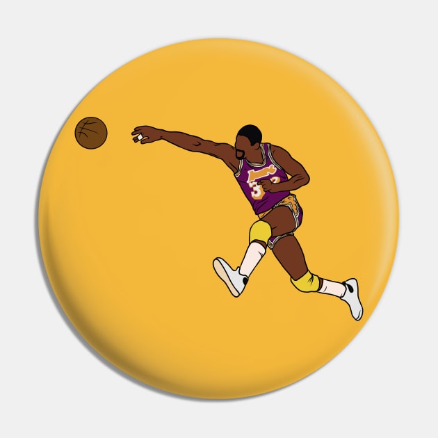 Magic Johnson Pass Pin by rattraptees