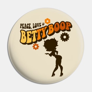 PEACE, LOVE & BETTY BOOP Pin