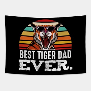 Best Tiger Dad Ever - Wild Exotic Father's Day Tapestry