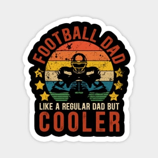 Football Dad Funny Vintage Football Father's Day Gift Magnet