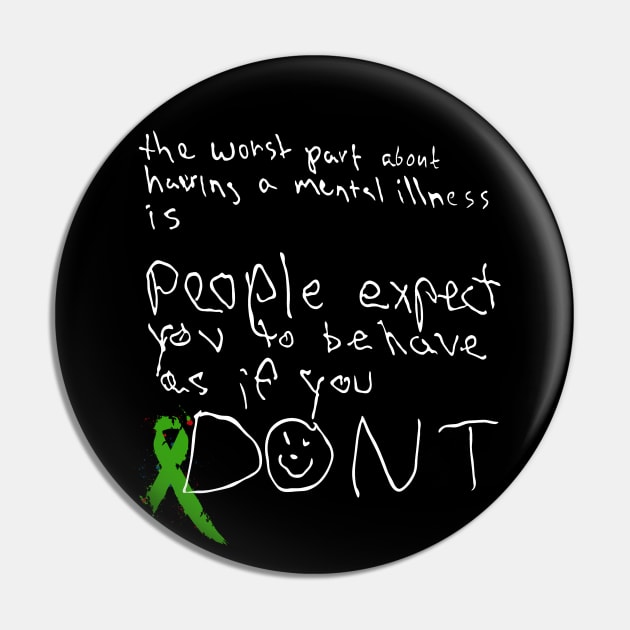 Mental illness in white Pin by spooniespecies