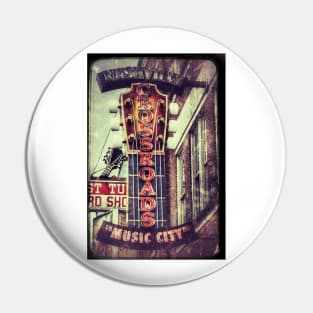 Nashville Crossroads - Music City Pin