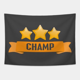 3 star Champ Tapestry