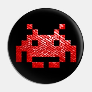 Code-Invader (Red) Pin