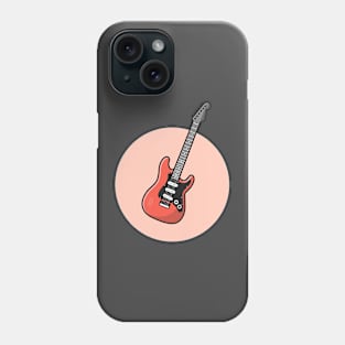 Guitar Cartoon Vector Icon Illustration Phone Case