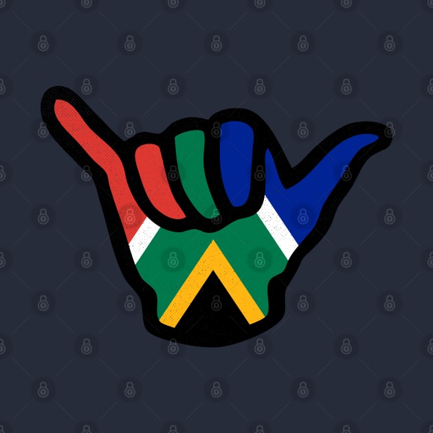 South Africa Chill Out Hand South African Flag by BraaiNinja