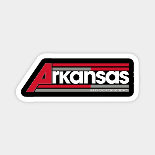 Arkansas Classic Bold Stripes Magnet