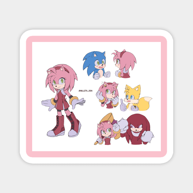 Amy Rose Magnet by hallstheien