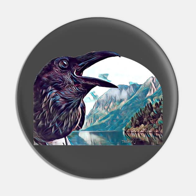 Raven Fjord Pin by Tedwear