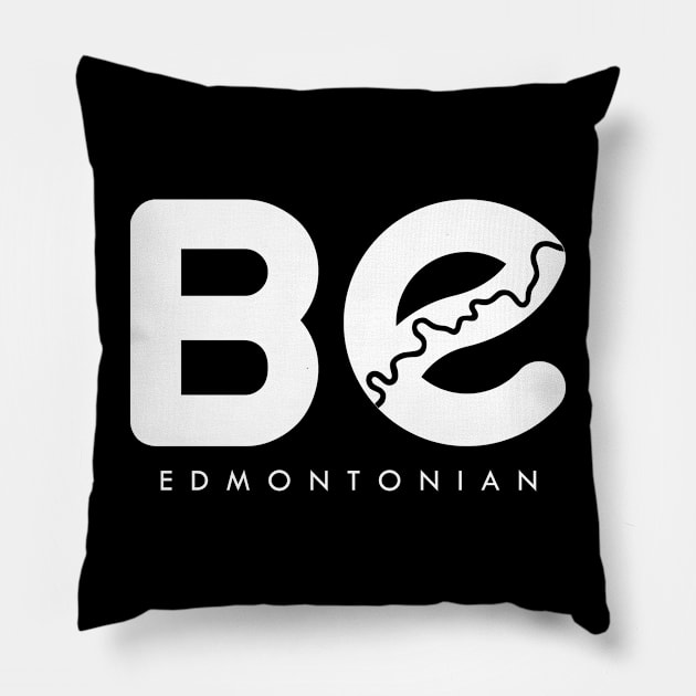 Be Edmontonian Pillow by Edmonton River