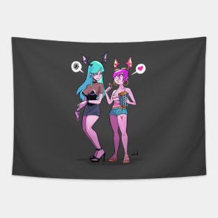 Morrigan and Lilith casual Tapestry