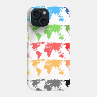 Colorful Map Pattern Phone Case