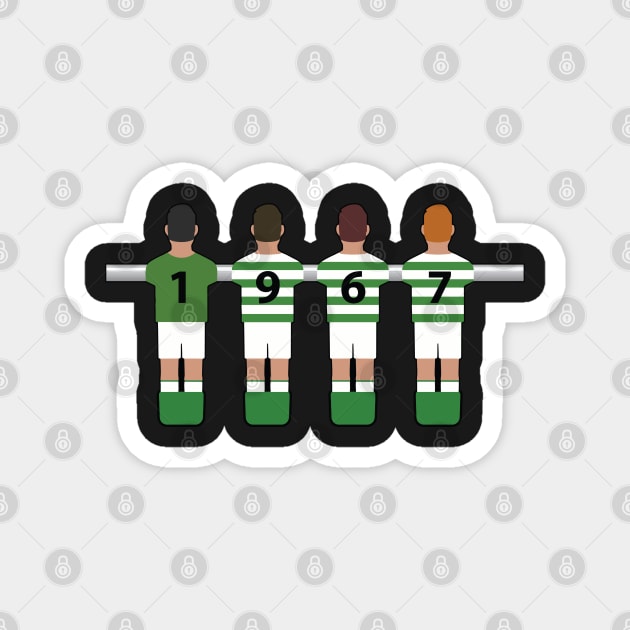 Lisbon Lions 1967 Foosball Magnet by TeesForTims