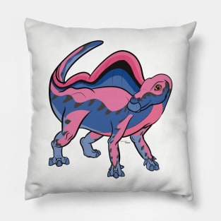 Omnisexuranosaurus - Omnisexual Pride Ouranosaurus Pillow