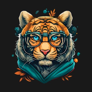 Clever Tiger Animal T-Shirt