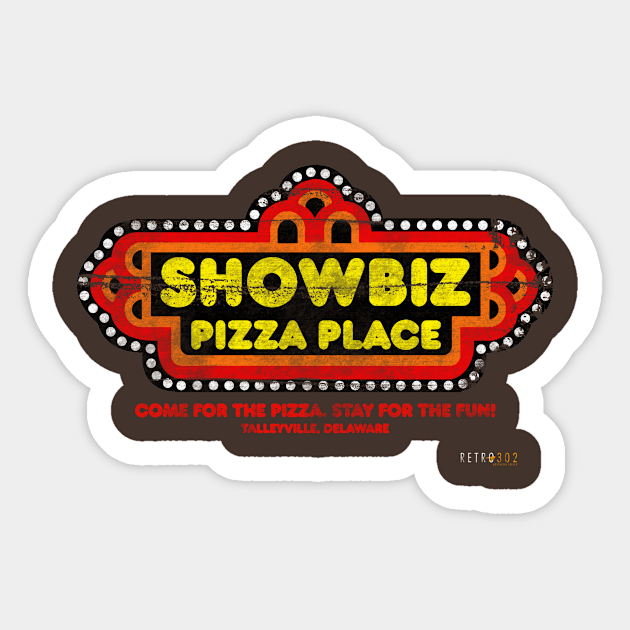 Showbiz Pizza! - Showbiz Pizza Talleyville Delaware - Sticker