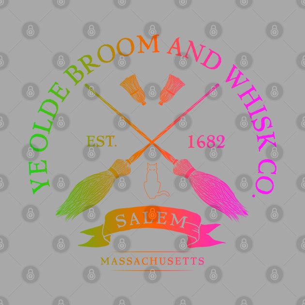 Ye Olde Broom Co - Salem Mass. Est. 1682 Halloween product by Vector Deluxe