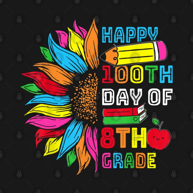 Happy 100th Day Of Eighth Grade 100 Days Smarter by cyberpunk art