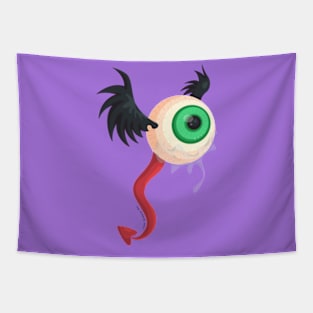 Crying Flying Eyeball Tapestry