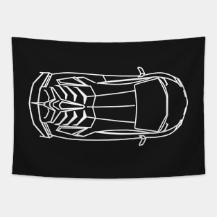 Lamborghini Aventador Rooftop Tapestry