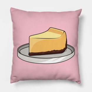 Cheesecake cartoon illustration Pillow