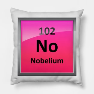 Nobelium Element Symbol - Periodic Table Pillow