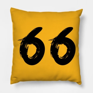 Number 66 Pillow