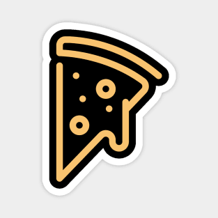 Cheese Dripping Pizza Outline Magnet