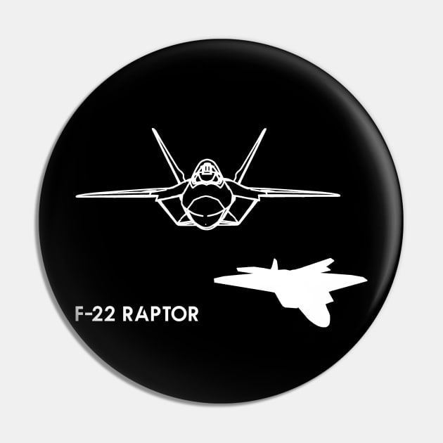 Lockheed Martin F-22 Raptor Pin by Arassa Army