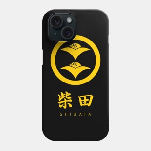 Shibata Clan kamon with text Phone Case