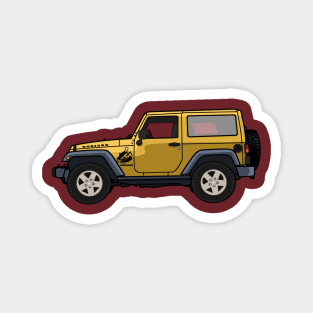 Jeep Wrangler Rubicon 2-door Yellow Magnet