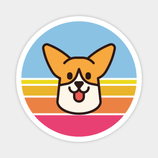 Sunset Walk with my Pembroke Welsh Corgi Magnet