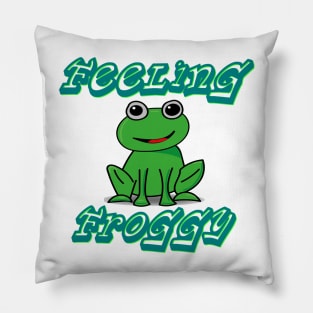 Feeling Froggy Pillow