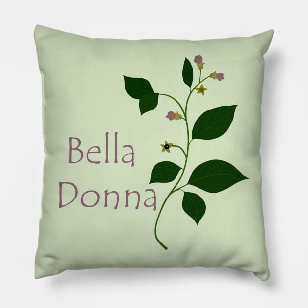 Bella Donna Pillow by artsandherbs