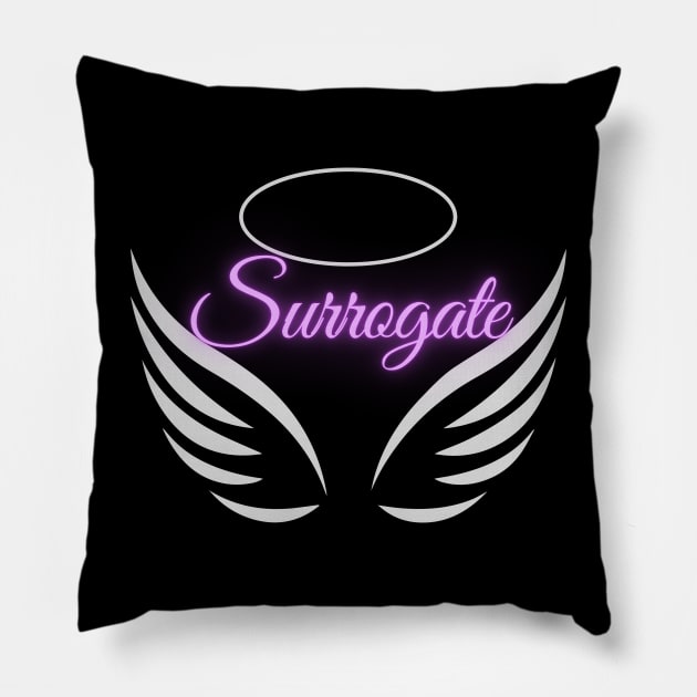 Surrogate Angel Surrogate Mother Mother's Day Gift Pillow by Trend Spotter Design