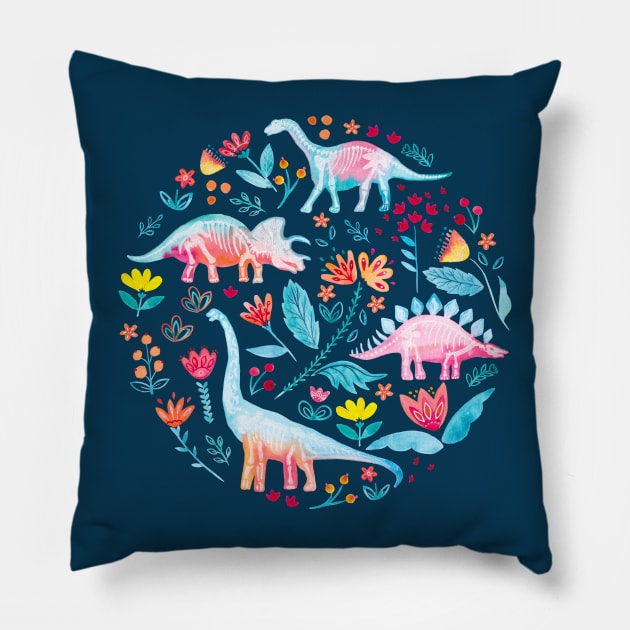 Dinosaur Delight Pillow by Gingerlique