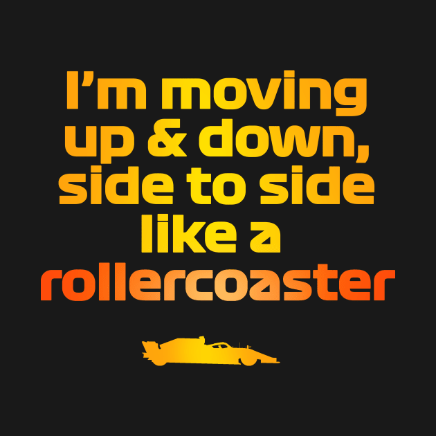 Formula 1 meme - Norris quote rollecoaster (car silhouette) | Racing car by Vane22april