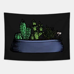 Succulent cactus house plants Tapestry