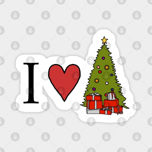 I love Christmas with all of the trimmings Magnet by ellenhenryart