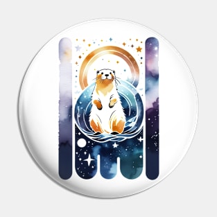 Cute Space Otter Pin