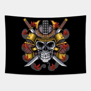 Samurai Warrior Skull Tapestry