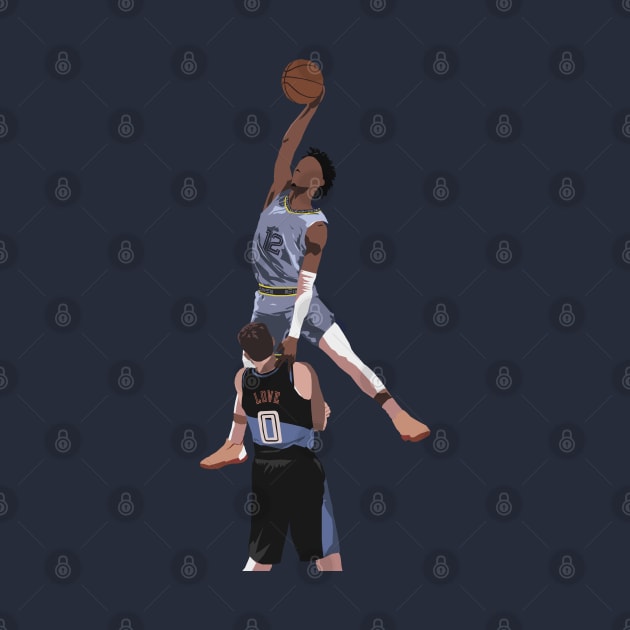 Ja Morant Almost Dunks On Kevin Love by rattraptees