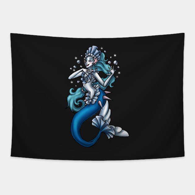 Mermaid Seal Tapestry by kaemcspadden@gmail.com