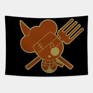 Sanji Jolly Roger 1 Tapestry