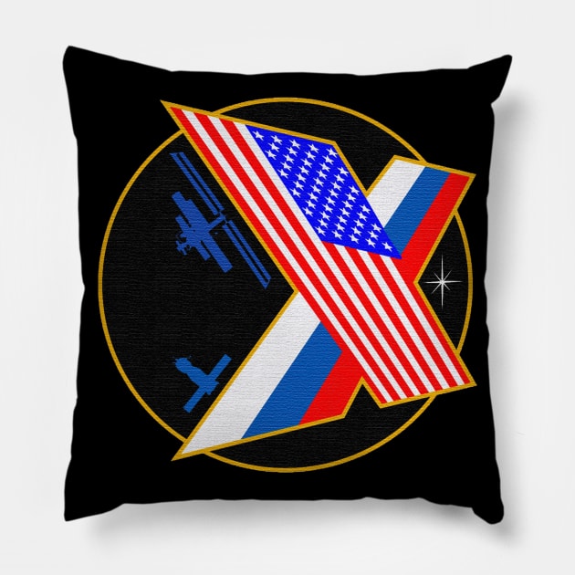 Black Panther Art - NASA Space Badge 157 Pillow by The Black Panther