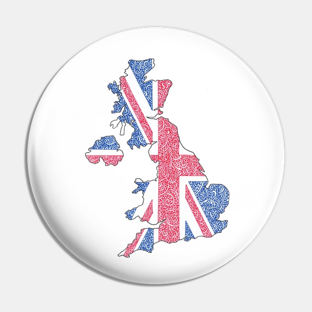 UK Flag Map Pin by Naoswestvillage
