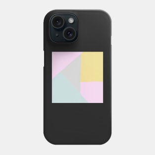 Pastel abstract geometric pattern Phone Case