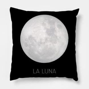 La Luna Full Moon Celestial Art Design Pillow