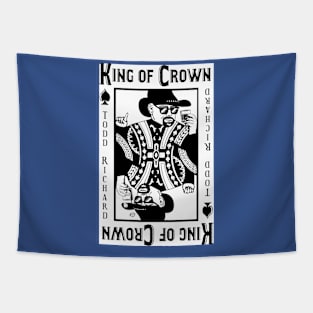 KING OF CROWN -Cool Playing Card Design Tapestry
