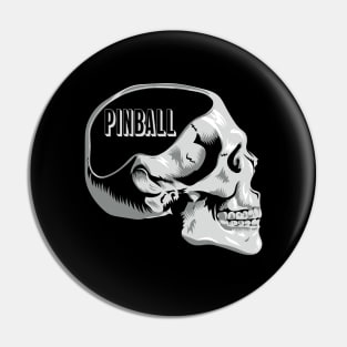 Pinball on the Mind Funny Pun Design Pin